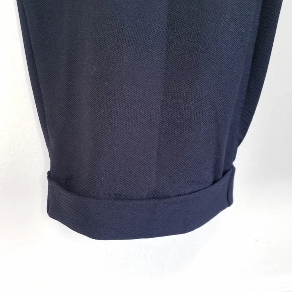 🌸 Michael Kors | Rolled Cuff Ankle Wide Leg Pants, Size 3X Black - Picture 2 of 6